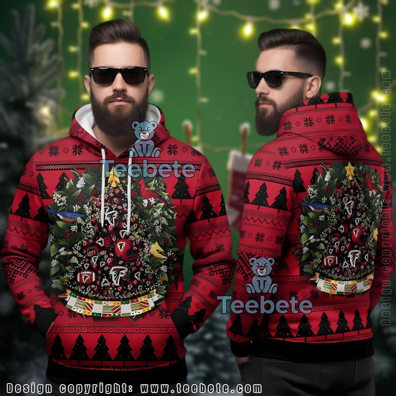 Atlanta Falcons Ugly 3D Hoodie Festive Christmas Apparel