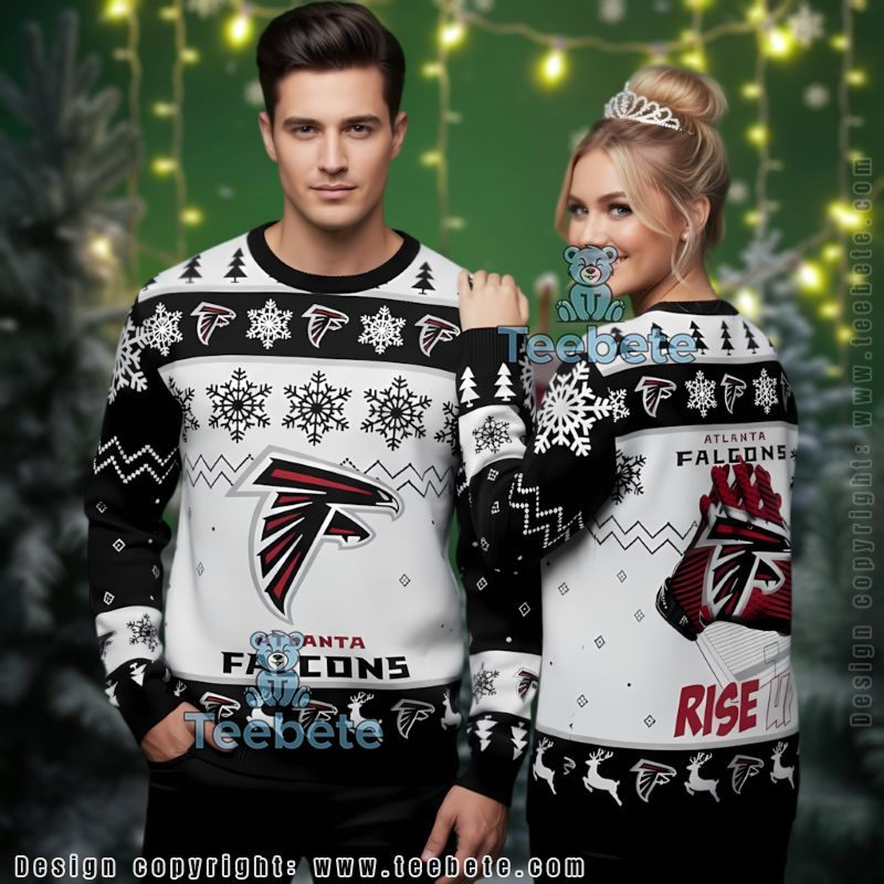 Atlanta Falcons Simpson Family Ugly Sweater Black