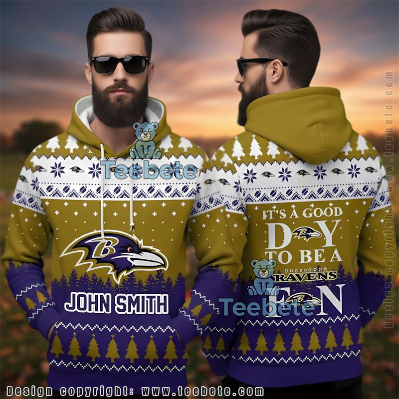 Baltimore Ravens Its A Good Day To Be A Ravens Fan 3D Hoodie