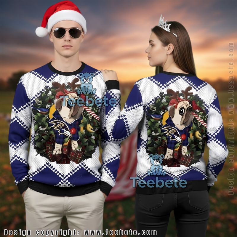 Baltimore Ravens Receiver Gloves Ugly Christmas Sweater Yellow Cute Baltimore Ravens Receiver Gloves Ugly Christmas Sweater Yellow Cute