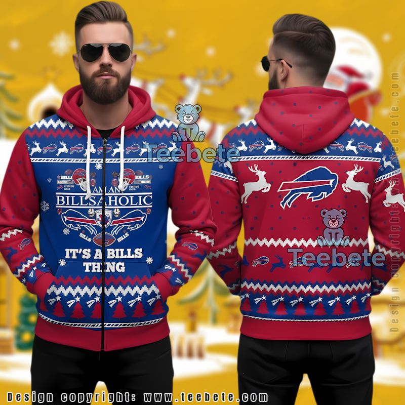 Buffalo Bills Its A Bills Thing Ugly Christmas 3D Hoodie