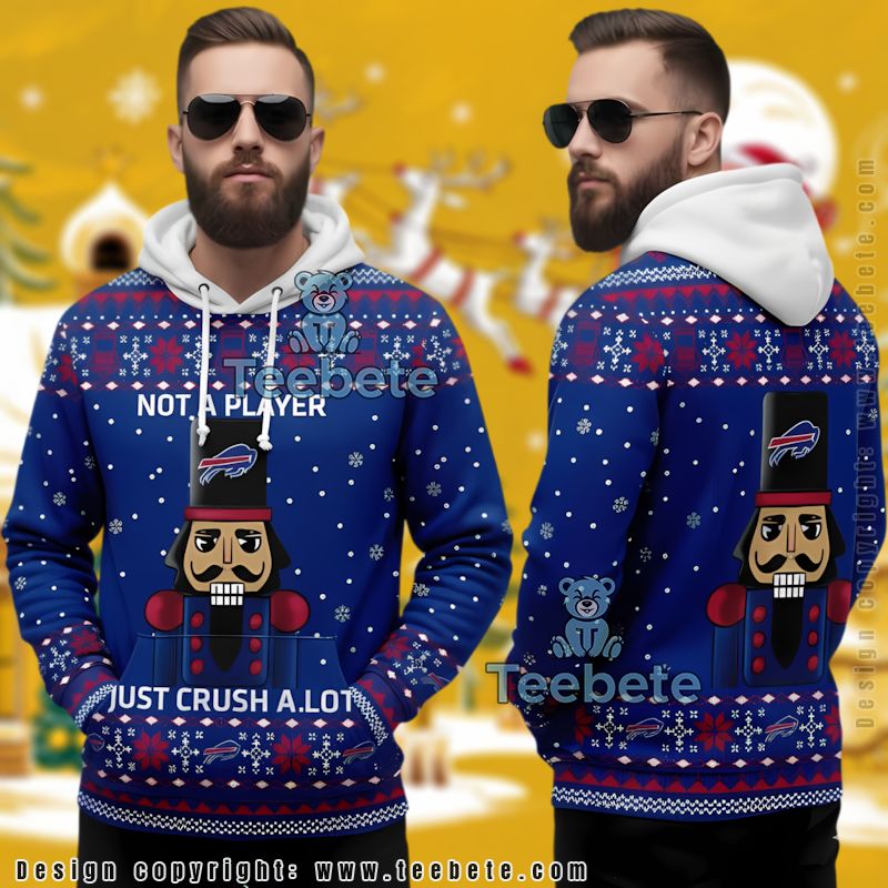 Buffalo Bills Nutcracker Christmas Theme Ugly 3D Hoodie Fan Gear