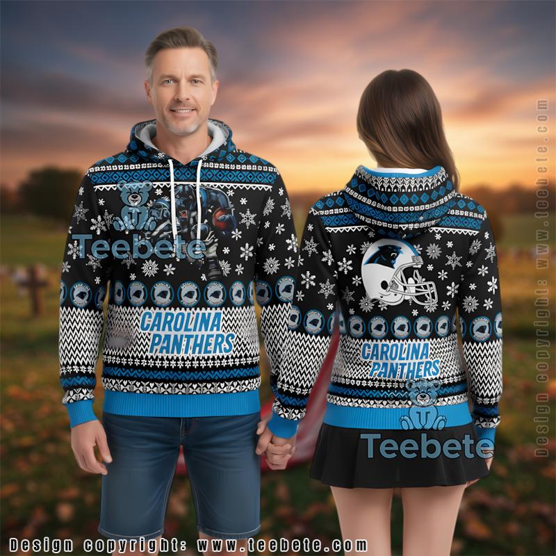 Carolina Panthers Mascot 3D Ugly Hoodie Print