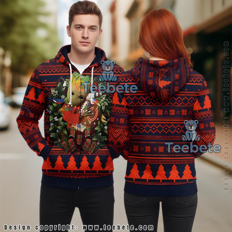 Carolina Panthers Santa Into Chimney 3D Ugly Hoodie Men Carolina Panthers Santa Into Chimney 3D Ugly Hoodie Men