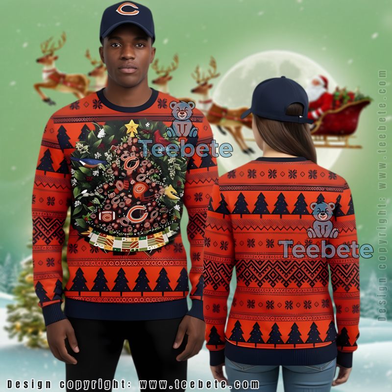 Cincinnati Bengals Charlie Brown Snoopy Ugly Christmas Sweater Couples Orange