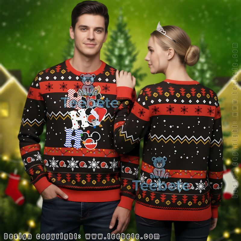 Cleveland Browns Jack Skellington Zero Ugly Christmas Sweater Mens Orange Black