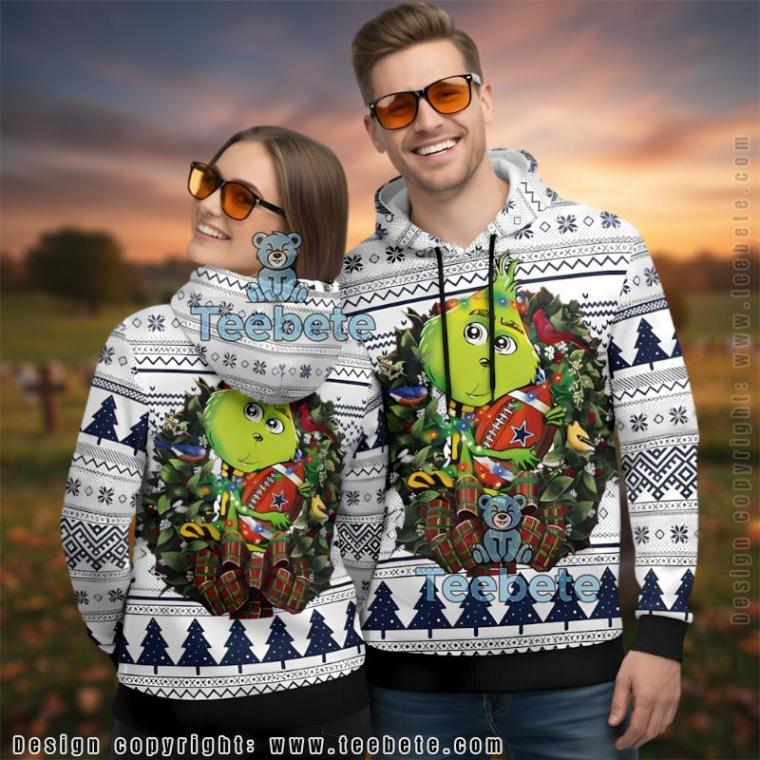 Dallas Cowboys Baby Grinch Ugly Christmas 3D Hoodie