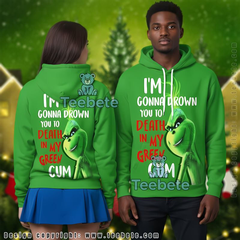 Death In My Green The Grinch Xmas 3D Hoodie Printed