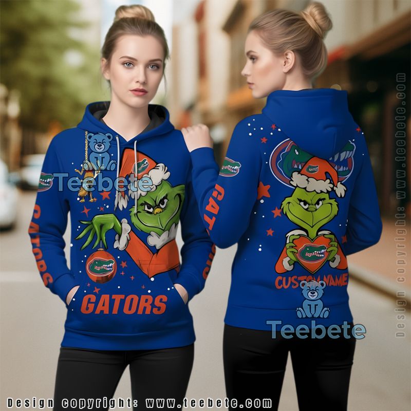 Florida Gators The Grinch Christmas Personalized 3D Hoodie