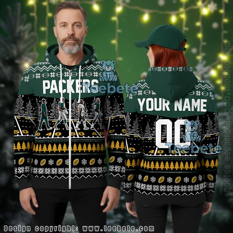 Green Bay Packers Personalized Christmas 3D Ugly Hoodie