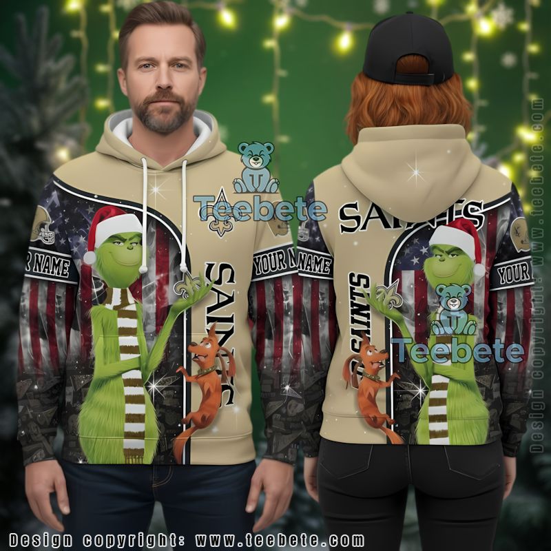 New England Patriots The Grinch Personalized 3D Hoodie Unisex