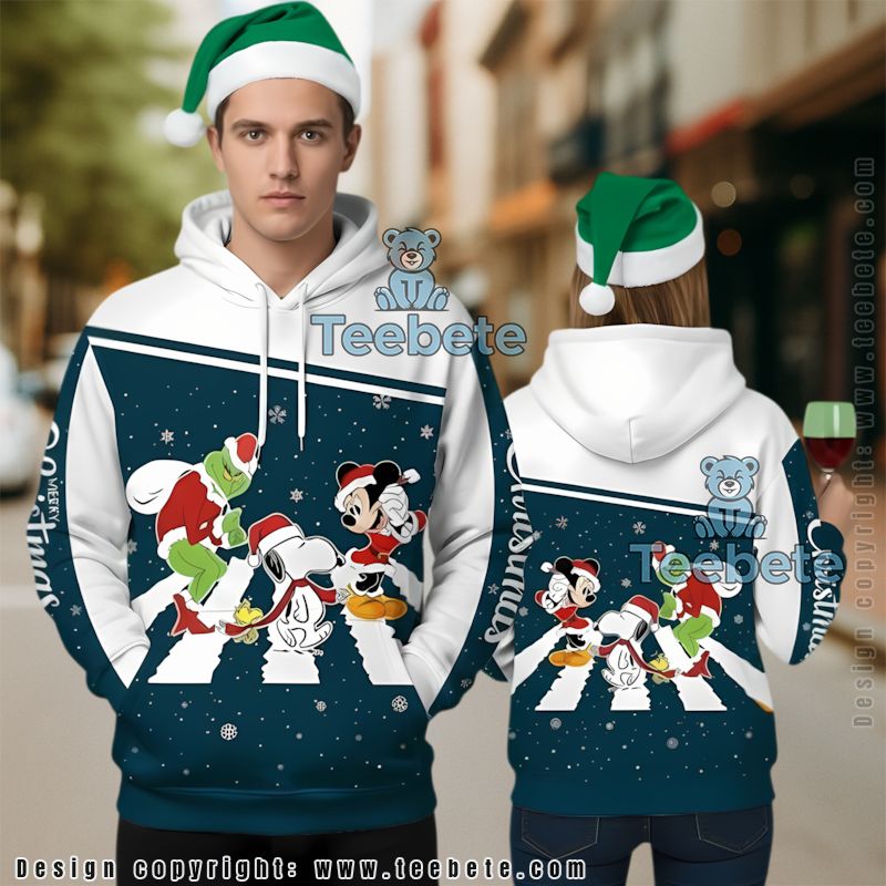 Snoopy Mickey Grinch Walt Disney 3D Hoodie Kids