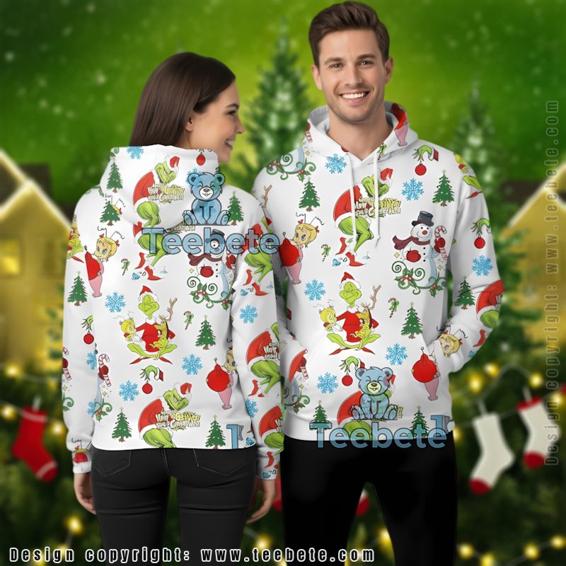 Snowman The Grinch Stole Christmas 3D Hoodie Girls