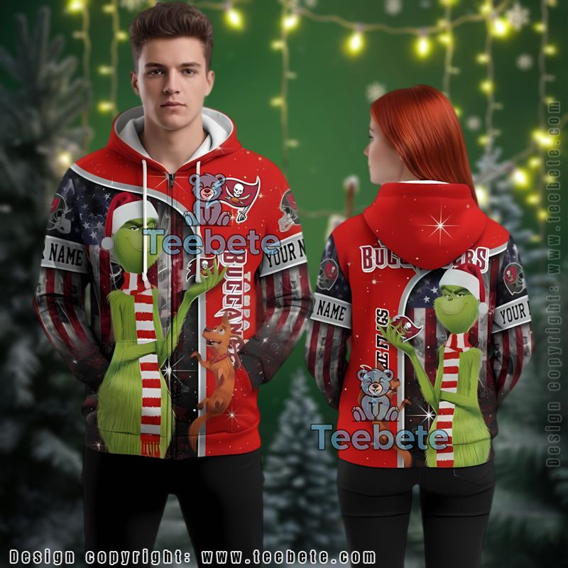 Tampa Bay Buccaneers Grinch 3D Hoodie Printed Personalized