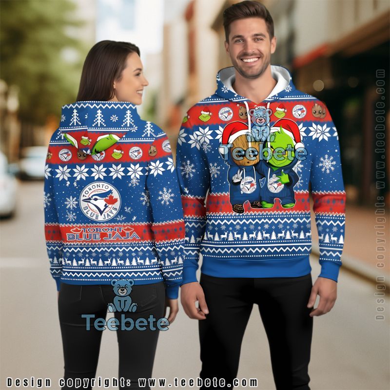 Texas Rangers Baby Groot The Grinch Ugly 3D Hoodie Design