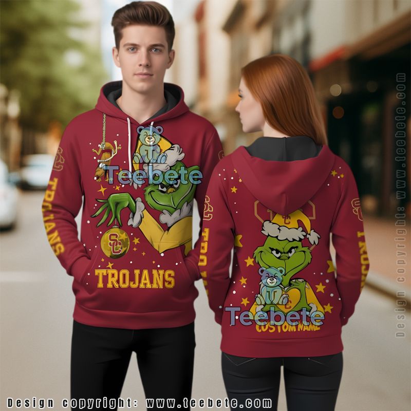 Usc Trojans Grinch 3D Hoodie Personalized