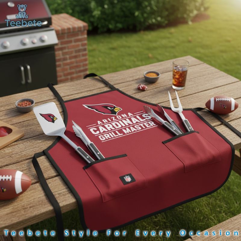 Cardinals Grilling Apron And Tool Set