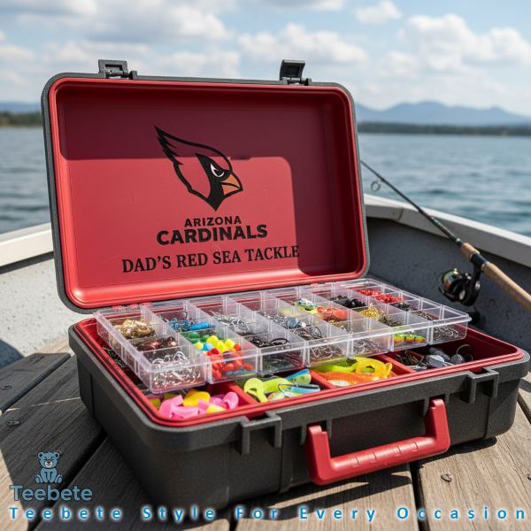 Custom Arizona Cardinals Tackle Box With Engraved Logo