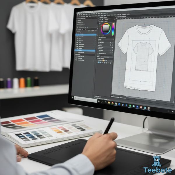 Design Technicians Prepare Artwork For Apparel Production