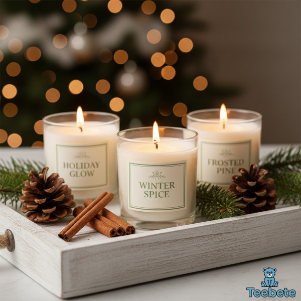 Festive Scented Candles Christmas Gifts Coworkers