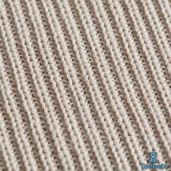 Jersey Knit Fabric Construction Texture Detail Close Up