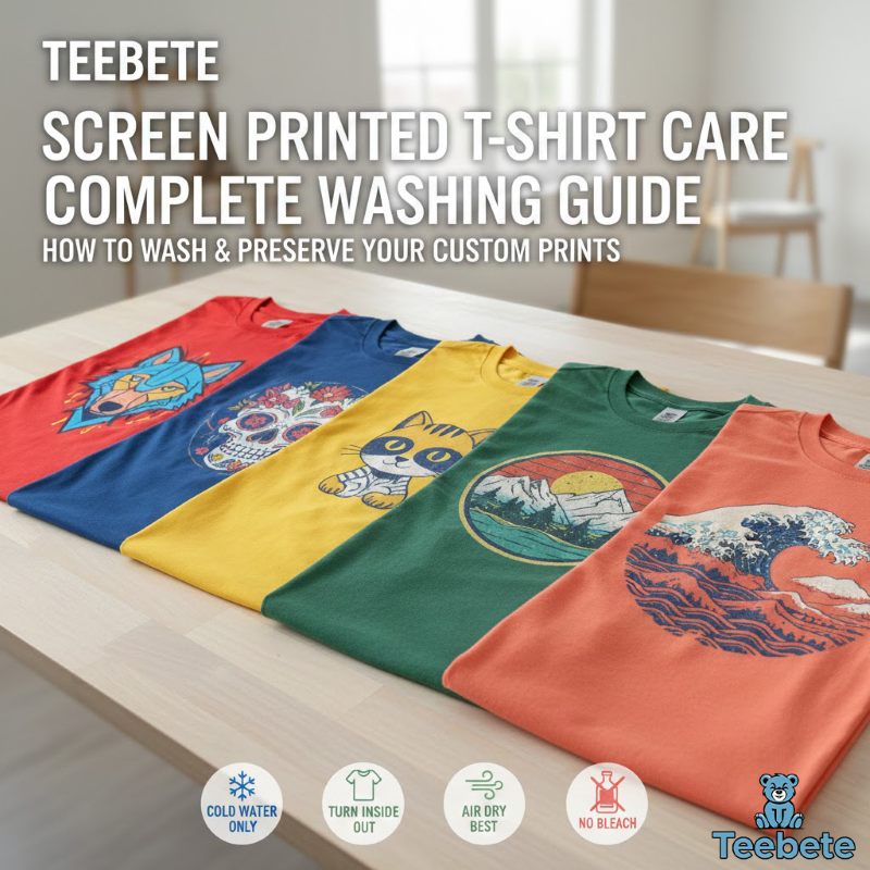 Screen Printed T-Shirt Care Complete Washing Guide