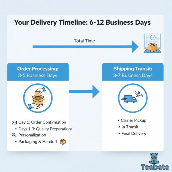 Teebete Ecommerce Delivery Process Timeline