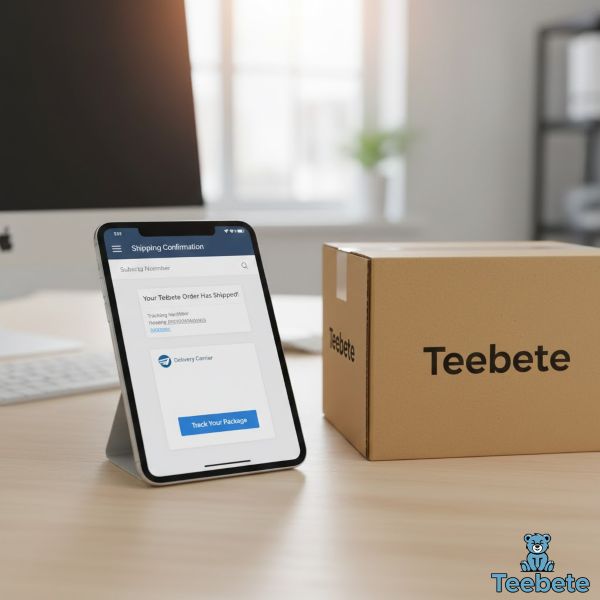 Teebete Order Tracking Email and Package Delivery Updates