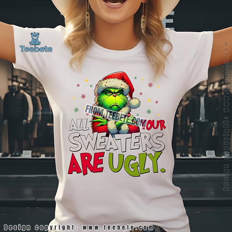 Avengers Christmas Sweater Style Shirt Hulk Cap Iron Man Spidey