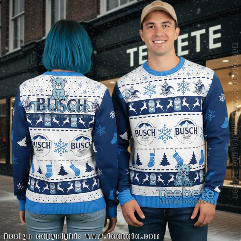 Breezy Busch Latte Ugly Christmas Sweater Winter Holiday