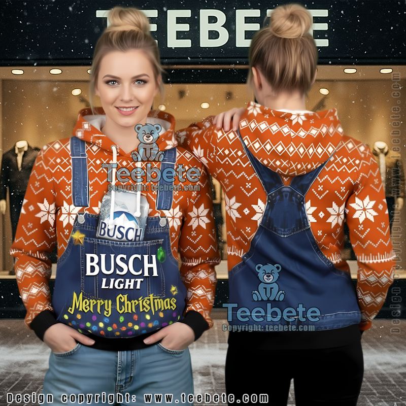 Busch Light Beer Money Gingerbread 3D Hoodie Funny Christmas Party Wear Busch Light Beer Money Gingerbread 3D Hoodie Funny Christmas Party Wear