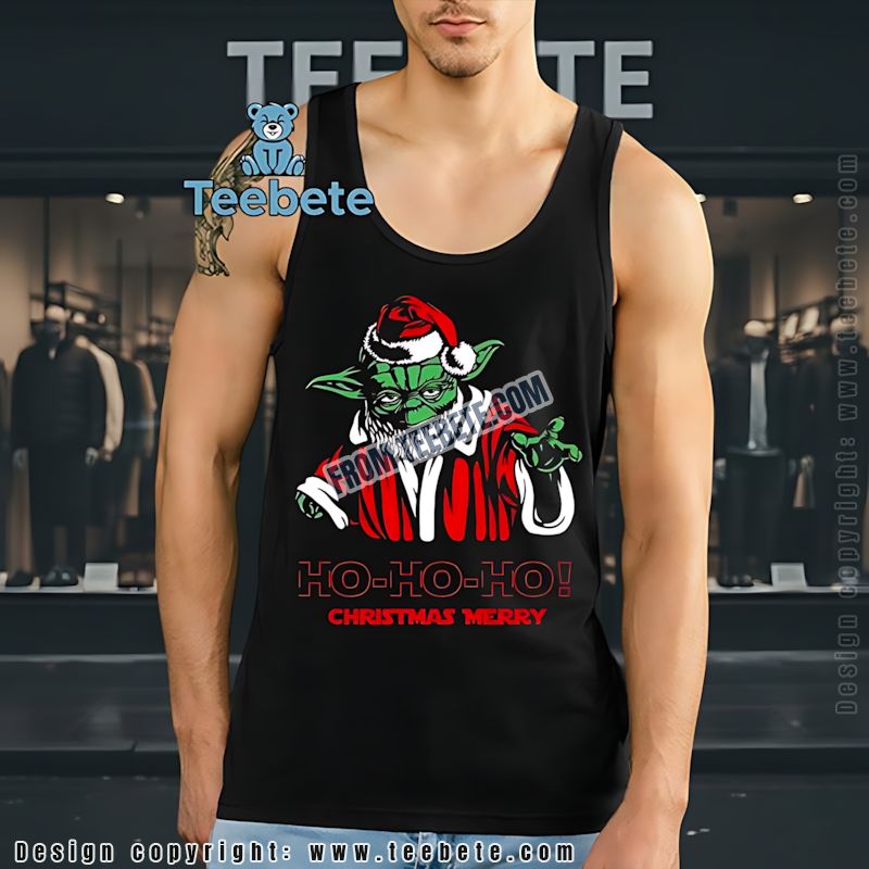 Christmas Merry Yoda Tanktop Ho Ho Ho Funny Fan Christmas Merry Yoda Tanktop Ho Ho Ho Funny Fan