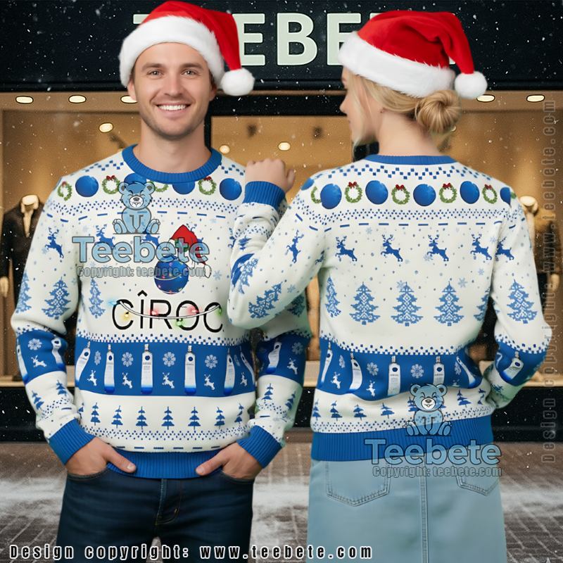 Ciroc Ugly Christmas Sweater Vodka Reindeer Snowy Night Holiday