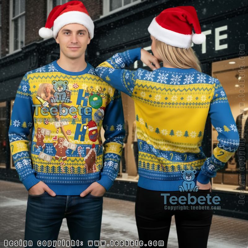 Corona Extra Ugly Christmas Sweater Ho Ho Ho Party Jumper