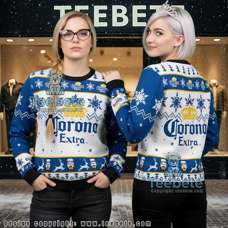 Corona Extra Ugly Christmas Sweater Unisex Festive Gift Idea