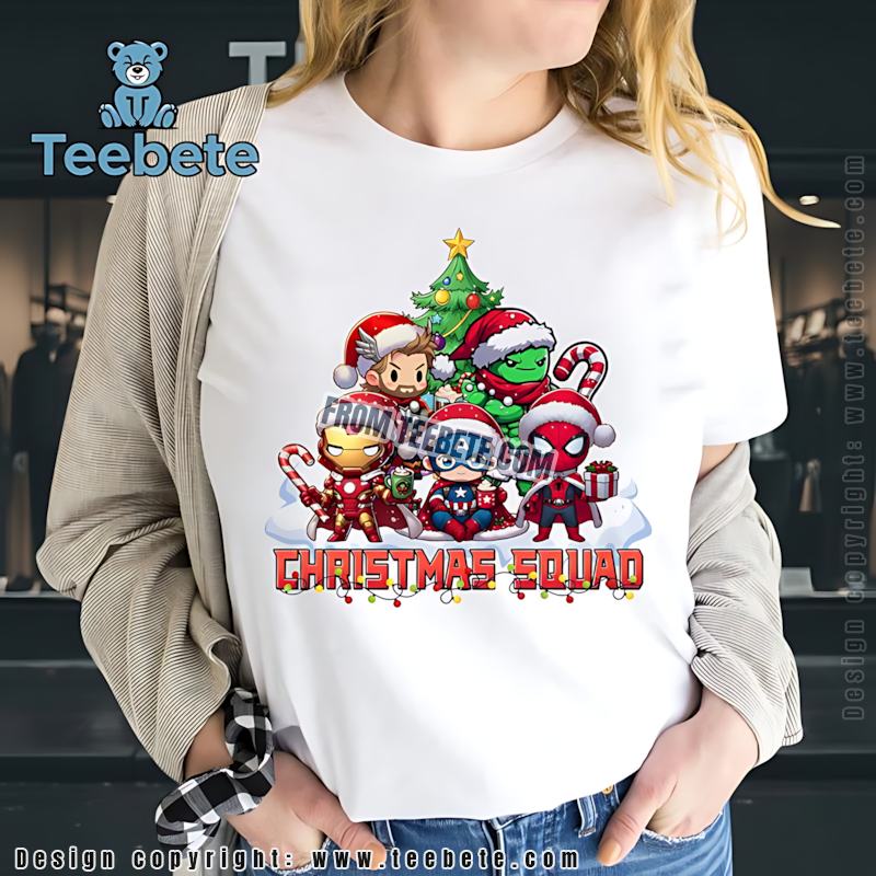 Cute Marvel Christmas Squad Shirt Avengers Holiday