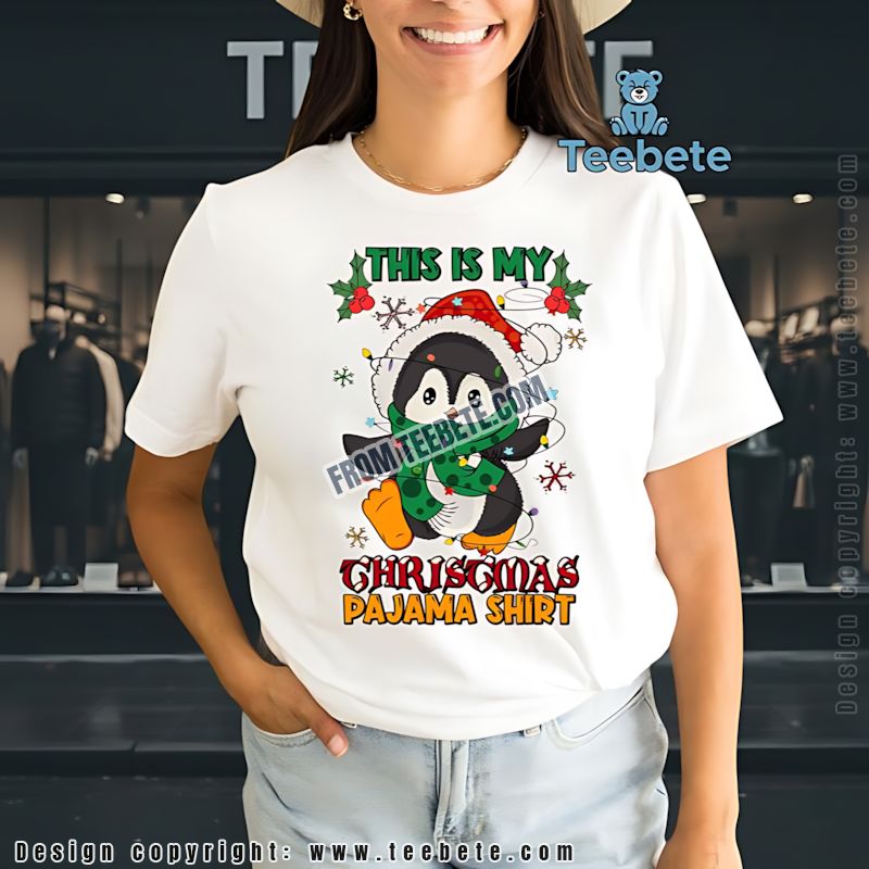 Cute Penguin Christmas Shirt This Is My Christmas Pajama