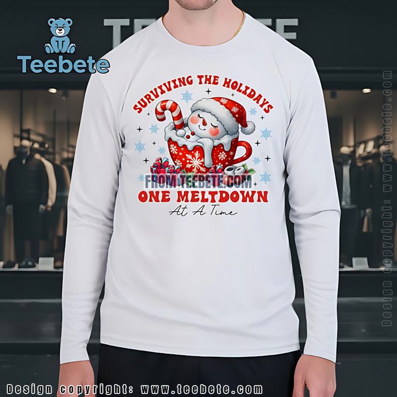 Cute Snowman Hot Cocoa Christmas Long Sleeve One Meltdown At A Time Cute Snowman Hot Cocoa Christmas Long Sleeve One Meltdown At A Time