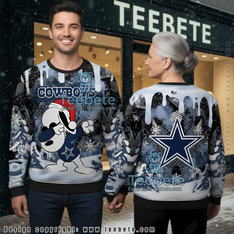Dallas Cowboys Baby Yoda Funny Ladies Ugly Christmas Sweater Blue Dallas Cowboys Baby Yoda Funny Ladies Ugly Christmas Sweater Blue