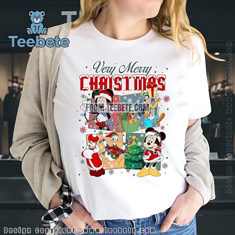 Disney Christmas Squad Shirt Mickey Minnie Donald Goofy