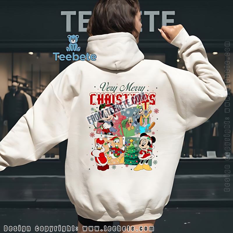 Disney Christmas Squad Hoodie Mickey Minnie Donald Goofy Disney Christmas Squad Hoodie Mickey Minnie Donald Goofy