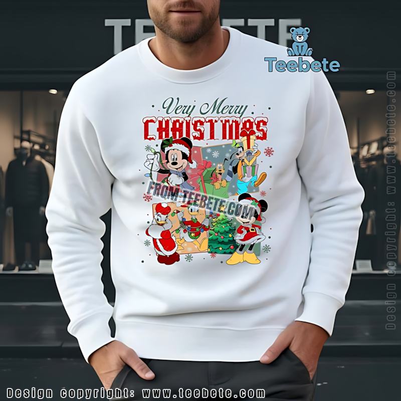Disney Christmas Squad Long Sleeve Mickey Minnie Donald Goofy Disney Christmas Squad Long Sleeve Mickey Minnie Donald Goofy