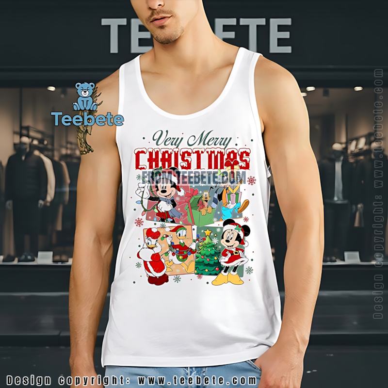 Disney Christmas Squad Tanktop Mickey Minnie Donald Goofy Disney Christmas Squad Tanktop Mickey Minnie Donald Goofy