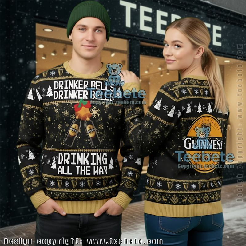 Drinker Bells Ugly Christmas Sweater Guinness Special Export