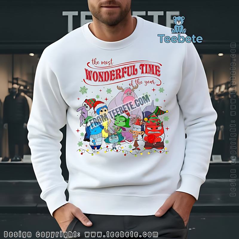 Funny Disney Pixar Characters Christmas Long Sleeve Most Wonderful Time Of The Year Funny Disney Pixar Characters Christmas Long Sleeve Most Wonderful Time Of The Year