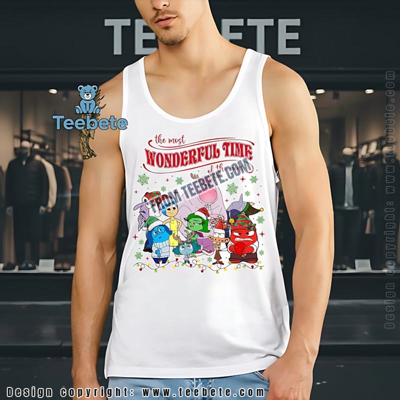 Funny Disney Pixar Characters Christmas Tanktop Most Wonderful Time Of The Year Funny Disney Pixar Characters Christmas Tanktop Most Wonderful Time Of The Year