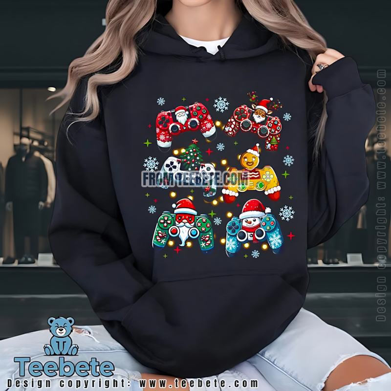 Funny Gingerbread Man Controller Hoodie For Gamers Funny Gingerbread Man Controller Hoodie For Gamers