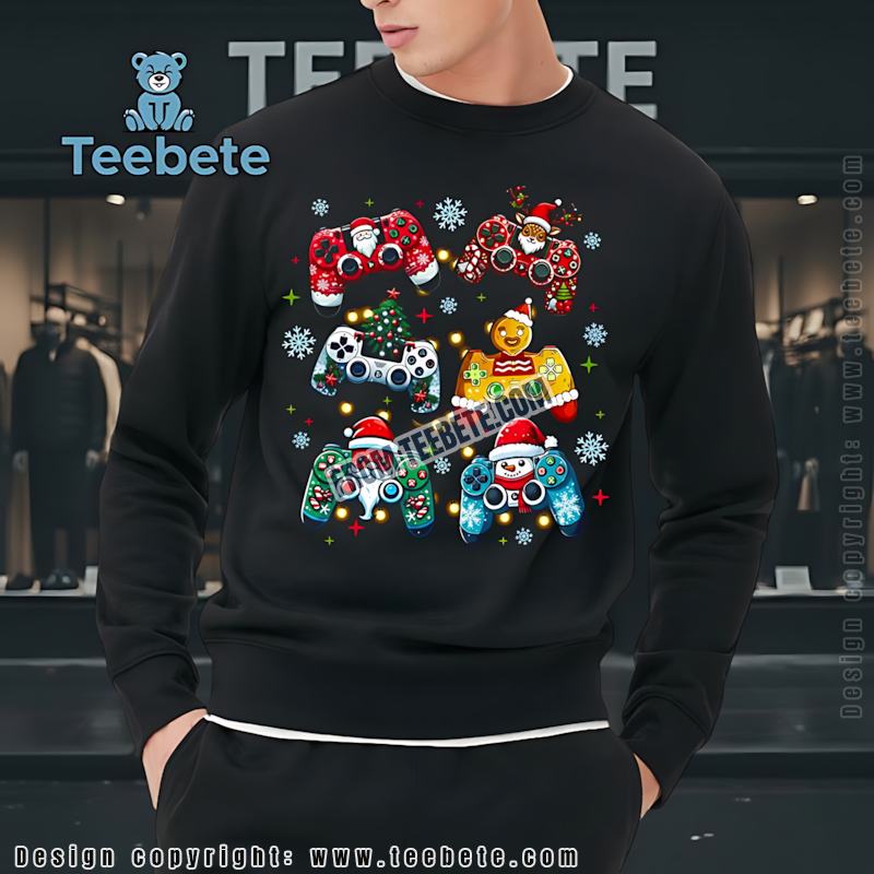 Funny Gingerbread Man Controller Long Sleeve For Gamers Funny Gingerbread Man Controller Long Sleeve For Gamers