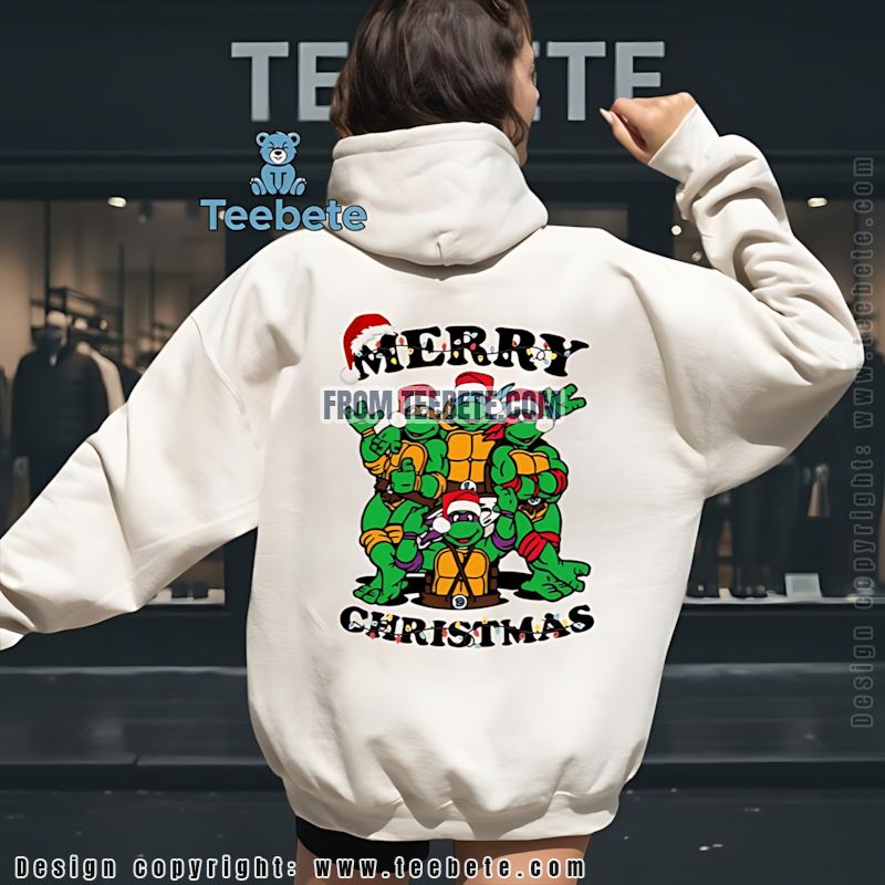 Funny Ninja Turtles Christmas Hoodie Merry Christmas Holiday Funny Ninja Turtles Christmas Hoodie Merry Christmas Holiday