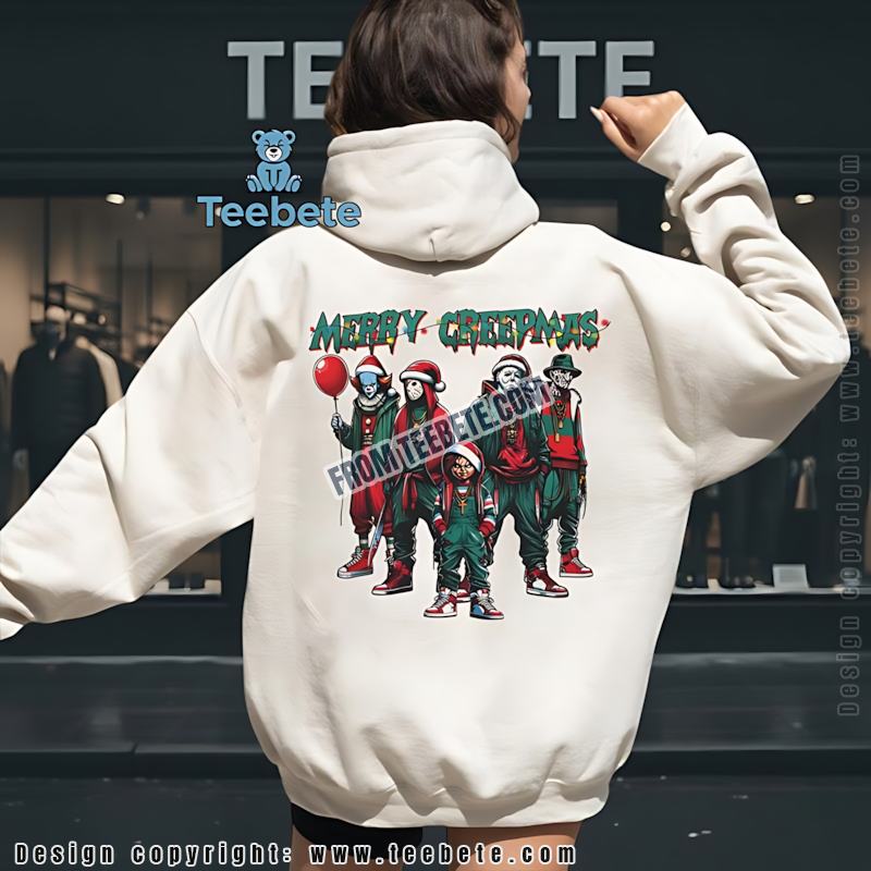 Gangsta Merry Creepmas Hoodie Horror Characters Christmas Gangsta Merry Creepmas Hoodie Horror Characters Christmas